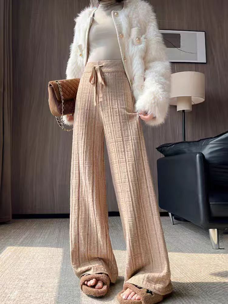 Loose Slimming Mop Draping Pants For Women