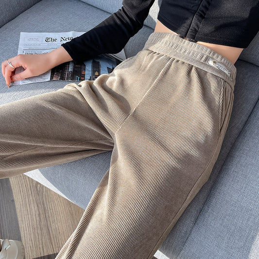 Loose Drooping Mop Straight Casual Sweatpants