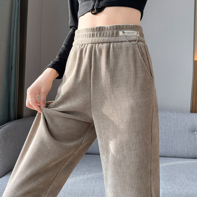 Loose Drooping Mop Straight Casual Sweatpants