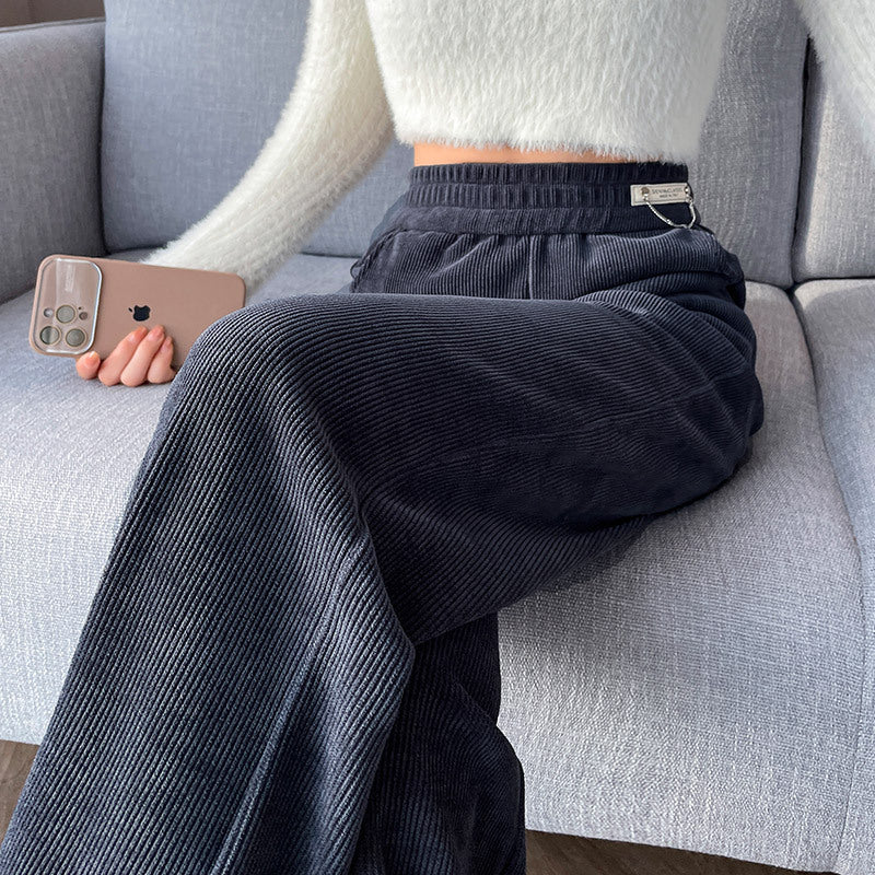Loose Drooping Mop Straight Casual Sweatpants